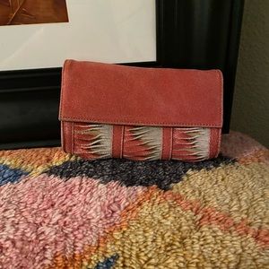 Leather clutch/crossbody bag